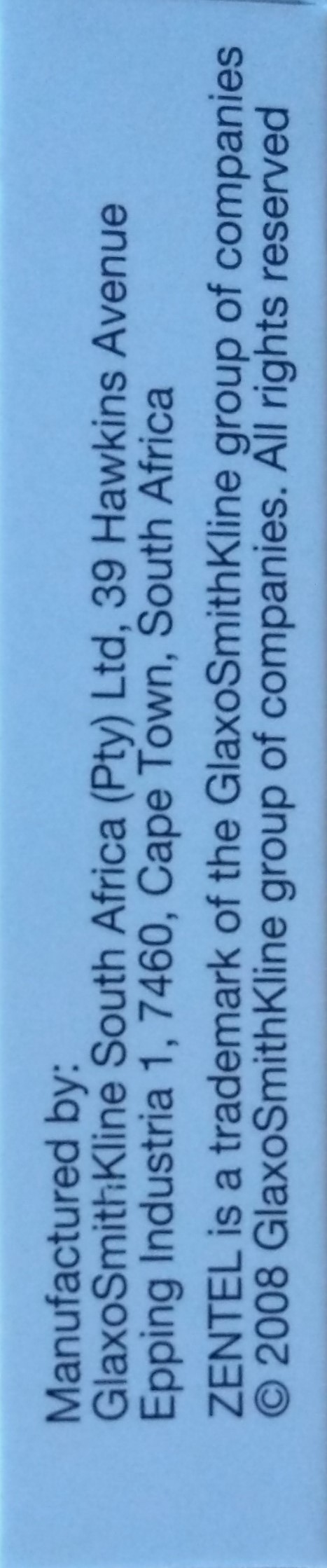 Zentel Comprimés 400mg